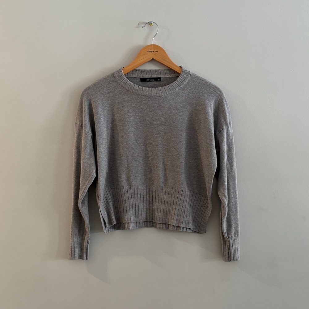 Deluc Gray Crew Neck Sweater